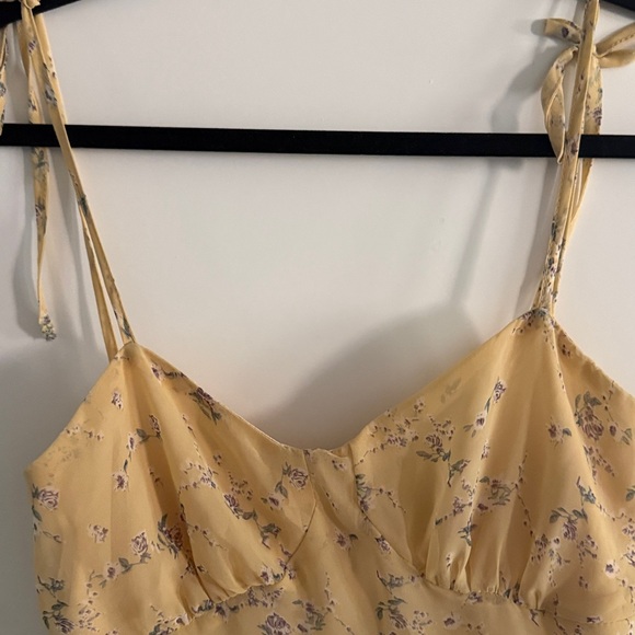 Princess Polly spring short tie, shoulder tank top size 4 dress - Picture 3 of 5